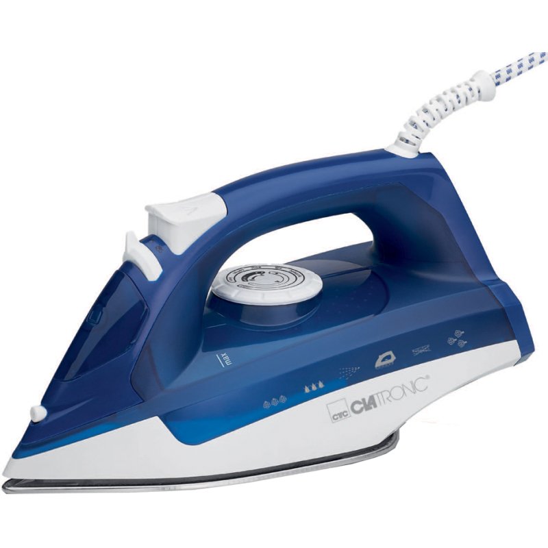 CLATRONIC fer à vapeur DB 3704, blanc/bleu, 2200 watt